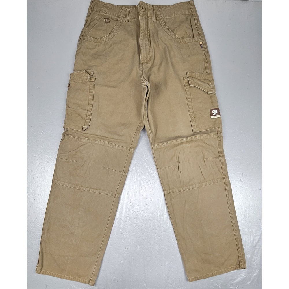 Vintage State Property Pants Mens 34 Brown Cargo Rocawear Baggy Hip Hop Y2K